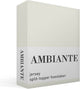 Ambiante jersey split-topper hoeslaken - tweepersoons - off-white