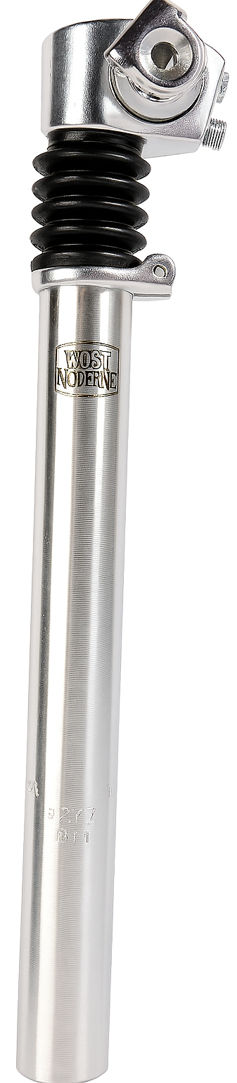 zadelpen verend 27,2 x 310 mm aluminium zilver