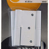 Yale 1019160 - 3 paumellen alu wit rechte hoek rechts 80x80mm | 5 stuks
