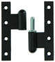 Yale 1019164 - 3 zware paumellen zwart geplast.rechts 110x80mm | 5 stuks