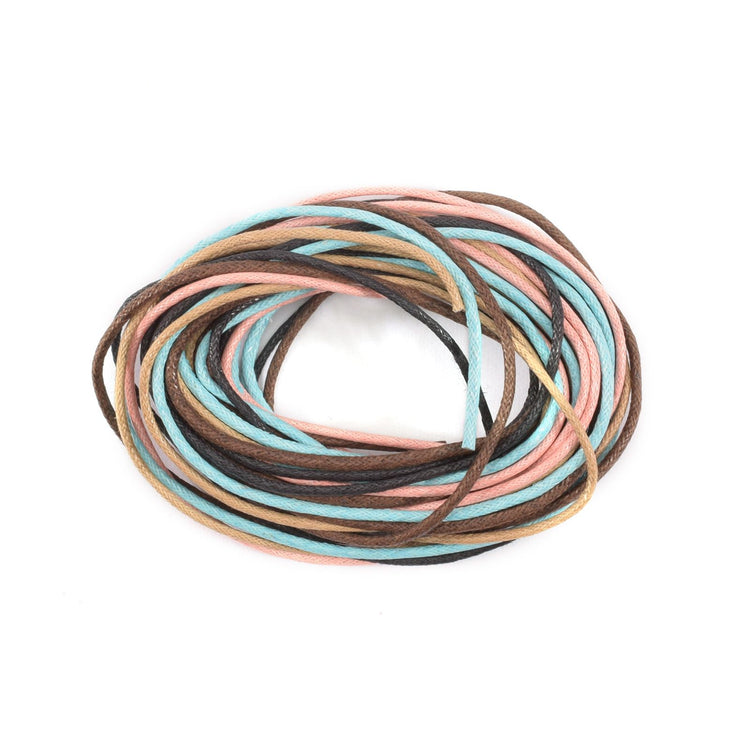 Merkloos leerkoord 1.5 mm 5 kleuren
