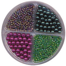 Vaessen creative • bead kit glass plastic 4-vaks