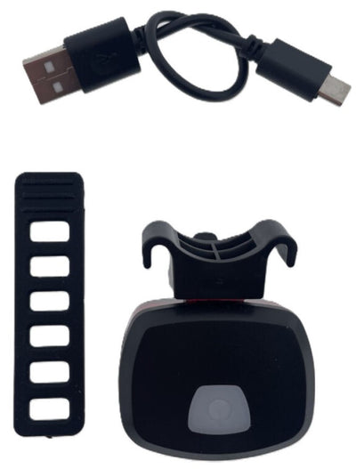 Buzaglo ikzilight achterlicht tosti 40 cob led, usb-oplaadbaar