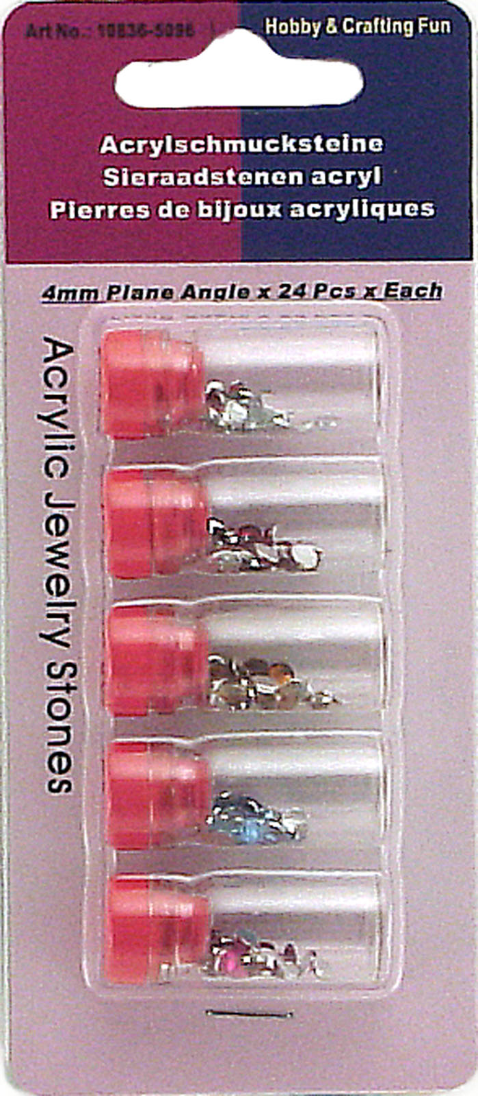 Vaessen creative • acrylic stones 4mm 5x24pcs