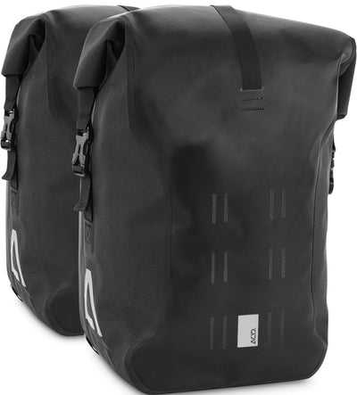 Acid pro 20 2 cilink fietstas - 40 l - afneembare fietstas - fietstassen dubbel - tas fiets - waterdichte fietstassen - fietsaccessoires - zwart