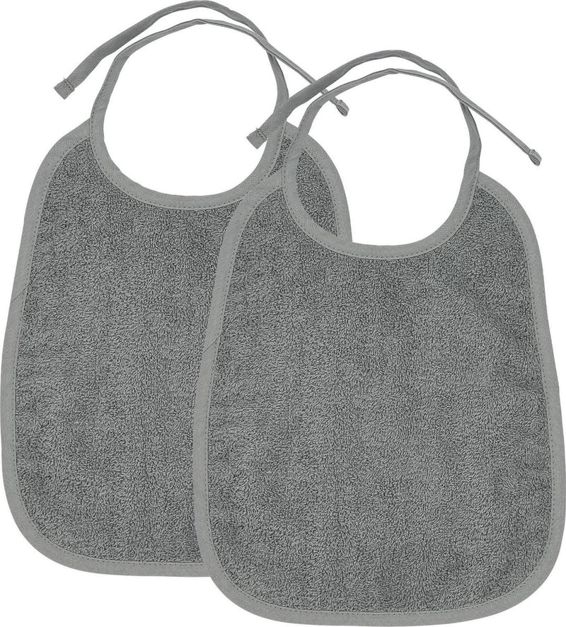 Meyco baby uni slab - 2-pack - badstof - grey