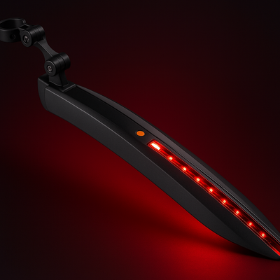 Mirage Spatbord achter 24-28 zadelpen met ledstrip