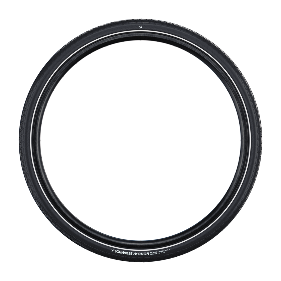 Schwalbe draadband motion big apple 60-559 +r zwart