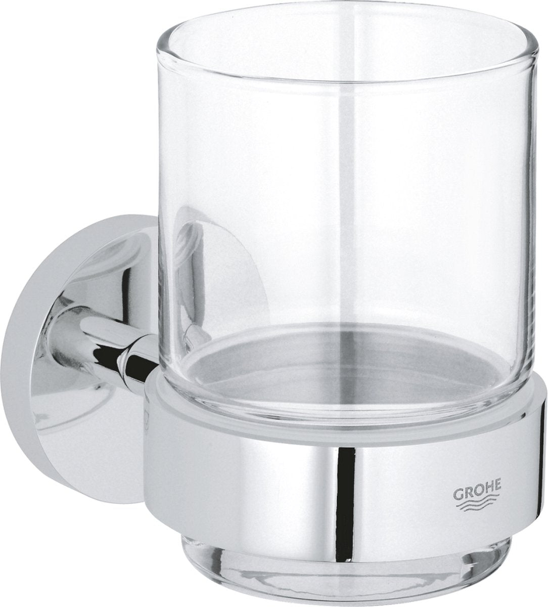Grohe start glas met houder - chroom