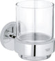Grohe start glas met houder - chroom