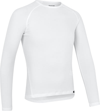 Gripgrab - ride thermal lange mouw winter fiets ondershirt polygiene base layer thermoshirt - wit - heren - maat xxl