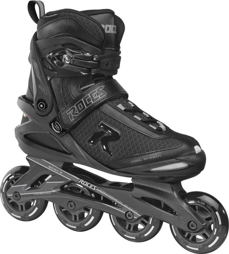 Roces icon 80 inline skates - 4x80mm - fitness - beginners - zwart - maat 47