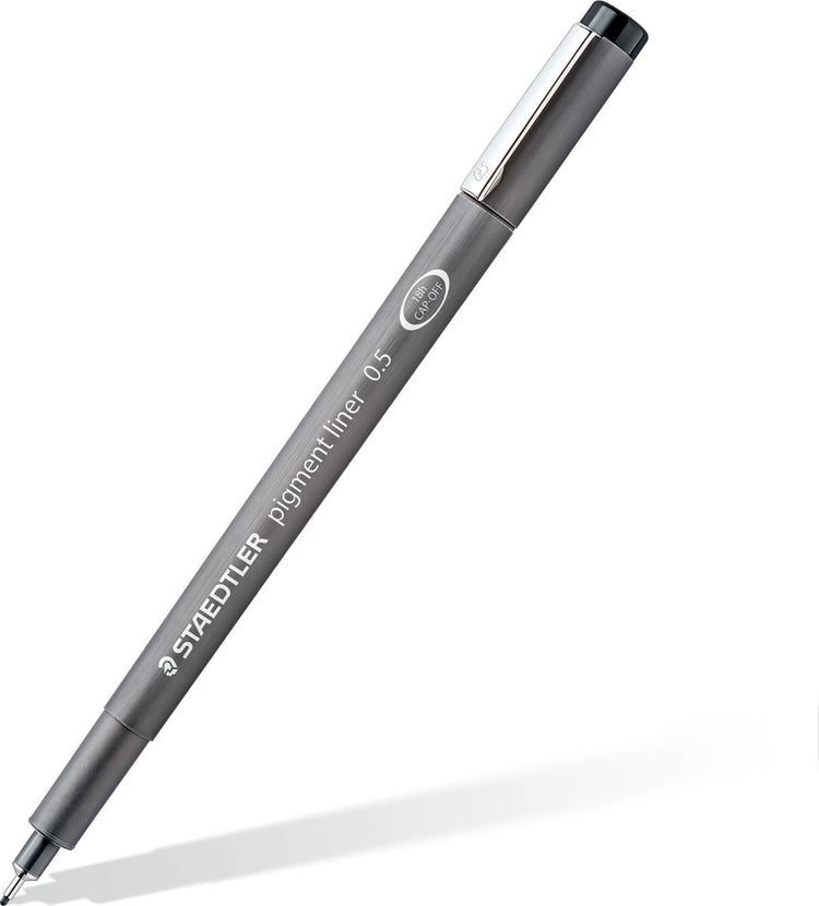Staedtler - artist series - pigment liner - fineliner - zwart - 0.5 mm - 10 stuks