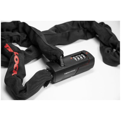 Trelock kettingslot bc 480 code 110 cm - zwart