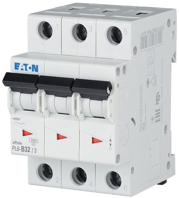 Eaton installatieautomaat 3p 32a - pl6-b32 3 - type b