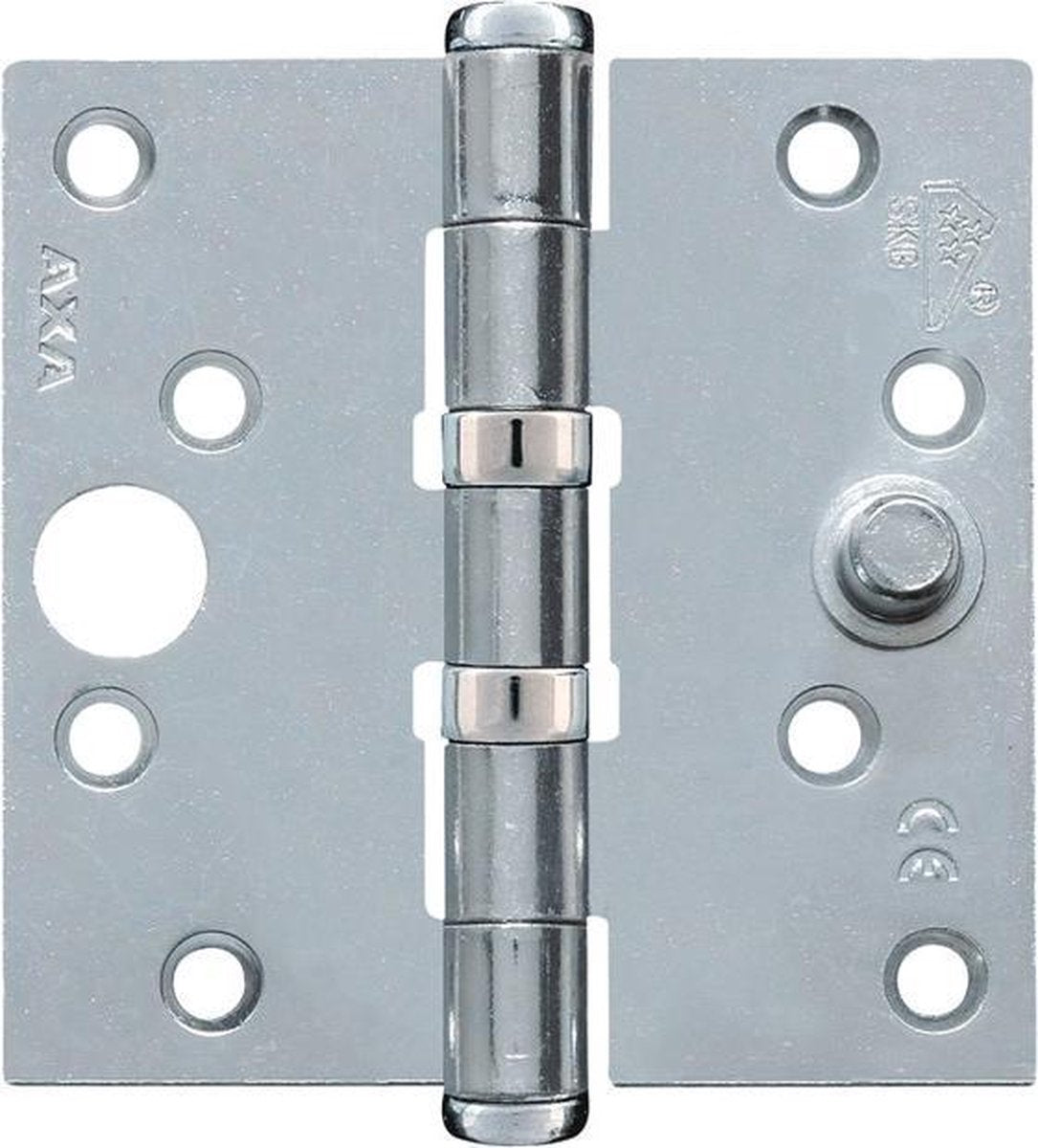 Axa kogellagerscharnier met rechte hoeken en dievenklauw - 89 x 89 mm