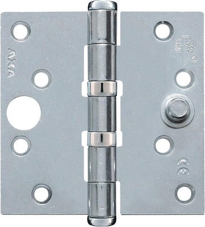 Axa kogellagerscharnier met rechte hoeken en dievenklauw - 89 x 89 mm
