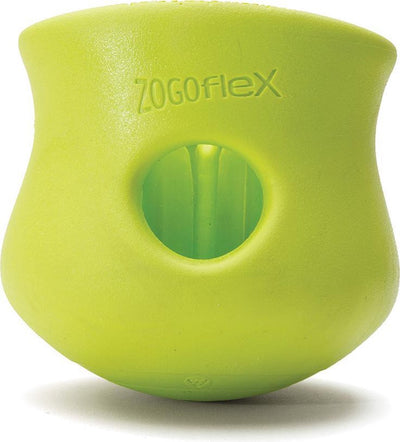 West paw toppl zogoflex - sterk honden speelgoed - slowfeeder - groen - large - 10 cm