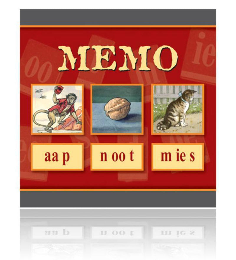 Memo spel - aap, noot, mies