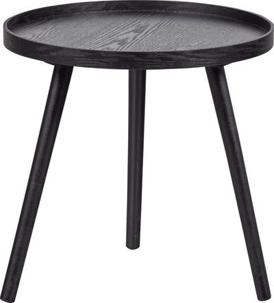 Woood mesa bijzettafel m - hout - zwart - 45x45x45