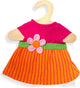 Heless poppenkleding jurk maya roze oranje 28-35 cm