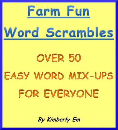 Farm fun word scramble - over 50 word puzzles