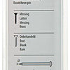 Mack 1017166 - nagel bolle kop messing 20 gr 1,0 x 10 mm | 10 stuks
