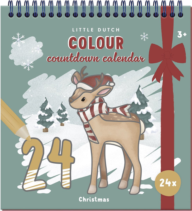 Little dutch aftelkalender kerst - kleurboek - creatief speelgoed - kerst decoratie