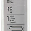 Mack 1017207 - kram staal verzinkt 75 gr 1,8 x 15 mm | 5 stuks