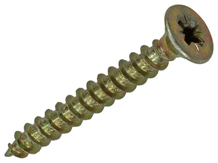 Mack 1017218 - spaanplaatschroef vz kop geelverz.40 st 3,0 x 25 mm | 10 stuks
