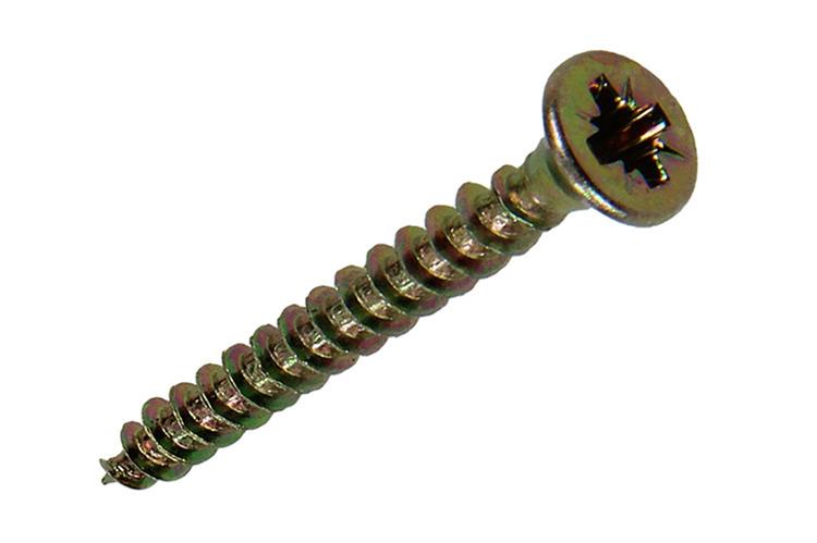 Mack 1017225 - spaanplaatschroef vz kop geelverz.26 st 3,5 x 30 mm | 10 stuks