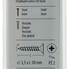 Mack 1017229 - spaanplaatschroef vz kop geelverz.14 st 3,5 x 50 mm | 10 stuks
