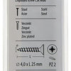 Mack 1017232 - spaanplaatschroef vz kop geelverz.25 st 4,0 x 25 mm | 10 stuks