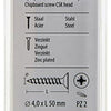 Mack 1017237 - spaanplaatschroef vz kop geelverz.15 st 4,0 x 50 mm | 10 stuks