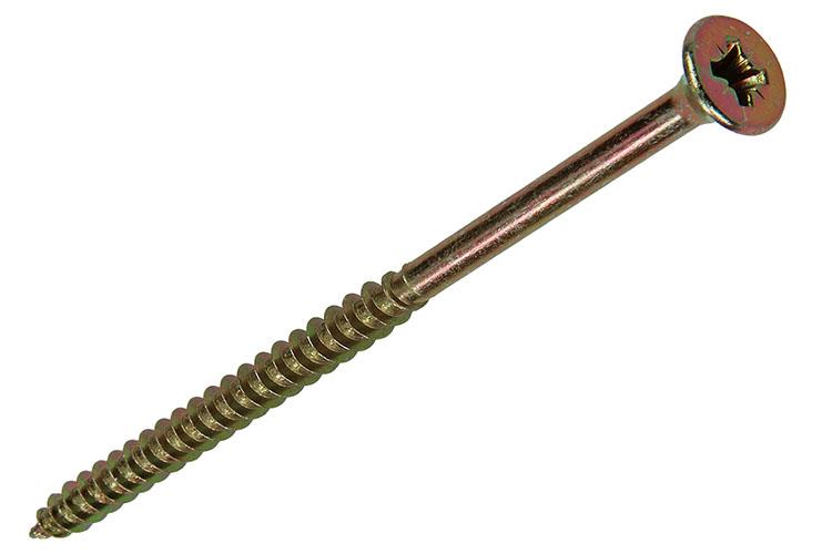 Mack 1017250 - spaanplaatschroef vz kop geelverz. 8 st 4,5 x 80 mm | 5 stuks