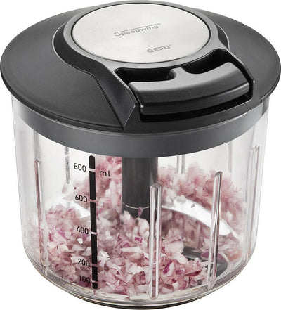 Gefu speedwing® multihakker – 800 ml – handmatig – inclusief meng- en kruidenmand