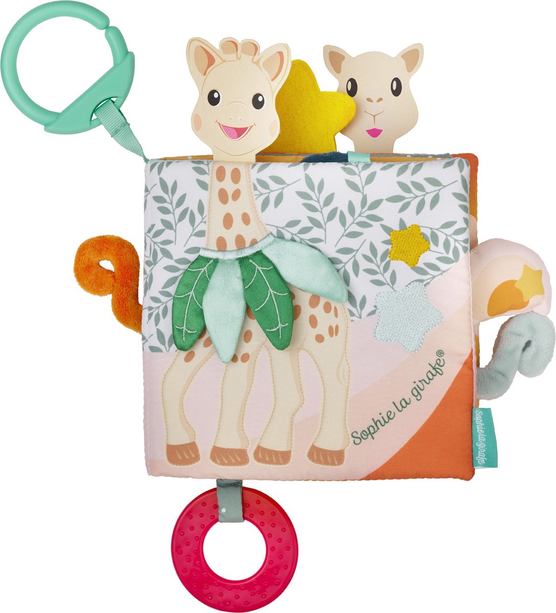 Sophie de giraf ontdekboekje - babyboekje - baby boek - baby speelgoed - kraamcadeau - babyshower cadeau - vanaf 3 maanden - 26x25x4 cm
