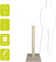 Ebi classic highpost - krabpaal - beige - 40 x 40 x 90cm