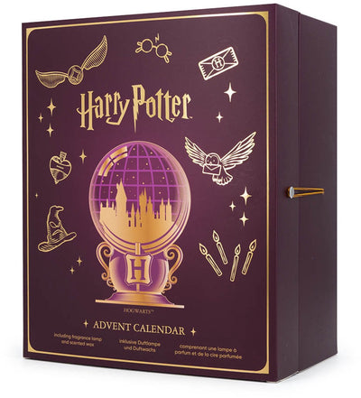 Harry potter adventskalender - 24 vakjes - bordeauxrood