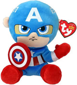 Ty beanie babies marvel captain america soft, 15cm - afbeelding 1