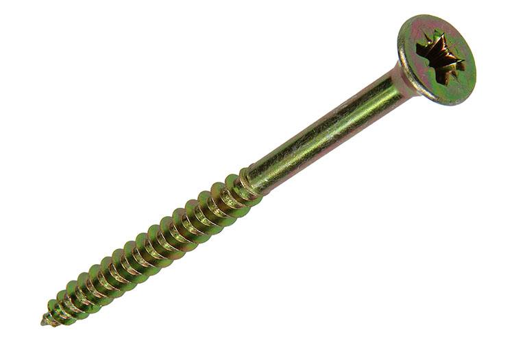 Mack 1017265 - spaanplaatschroef vz kop geelverz. 5 st 6,0 x 80 mm | 5 stuks
