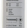 Mack 1017276 - spaanplaatschroef cylkop geelverz.25 st 5,0 x 16 mm | 10 stuks
