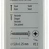 Mack 1017278 - spaanplaatschroef cylkop geelverz.18 st 5,0 x 25 mm | 10 stuks