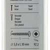 Mack 1017279 - spaanplaatschroef cylkop geelverz.15 st 5,0 x 30 mm | 10 stuks