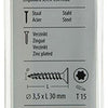 Mack 1017288 - spaanplschr.vzkop-zelfb. geelverz. 26 st 3,5 x 30 mm | 10 stuks
