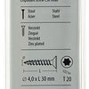 Mack 1017295 - spaanplschr.vzkop-zelfb. geelverz. 22 st 4,0 x 30 mm | 10 stuks