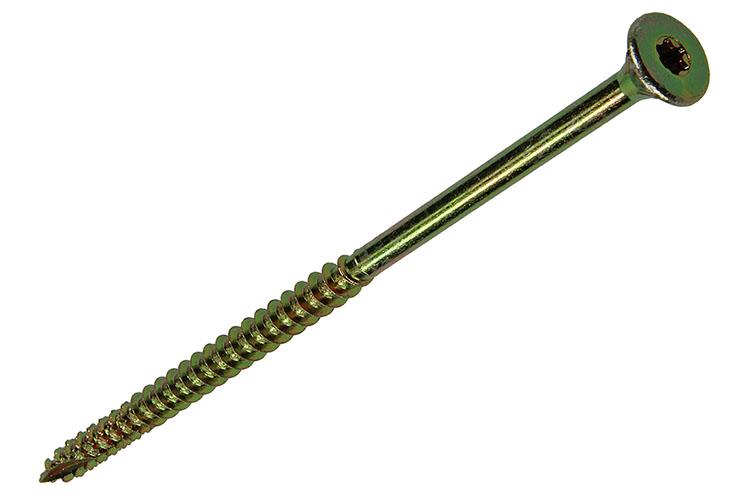 Mack 1017322 - spaanplschr.vzkop-zelfb. geelverz. 4 st 6,0 x 120 mm | 5 stuks