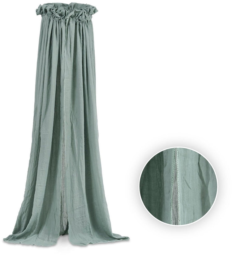 Jollein - baby sluier vintage (ash green) - baby sluier, hemeltje - 155cm