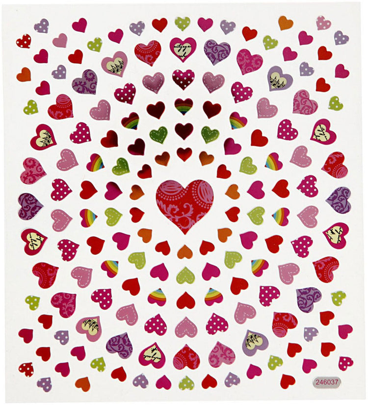 Creativ company stickers kleine harten, 1 vel