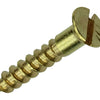 Mack 1019651 - houtschroef verzonken kop messing 11st 3,5 x 20 mm | 10 stuks